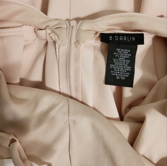 NWT!  B. DARLIN STRETCH EMBROIDERED FIT & FLARE HALTER DRESS  SIZE 9/10 - Picture 9 of 11